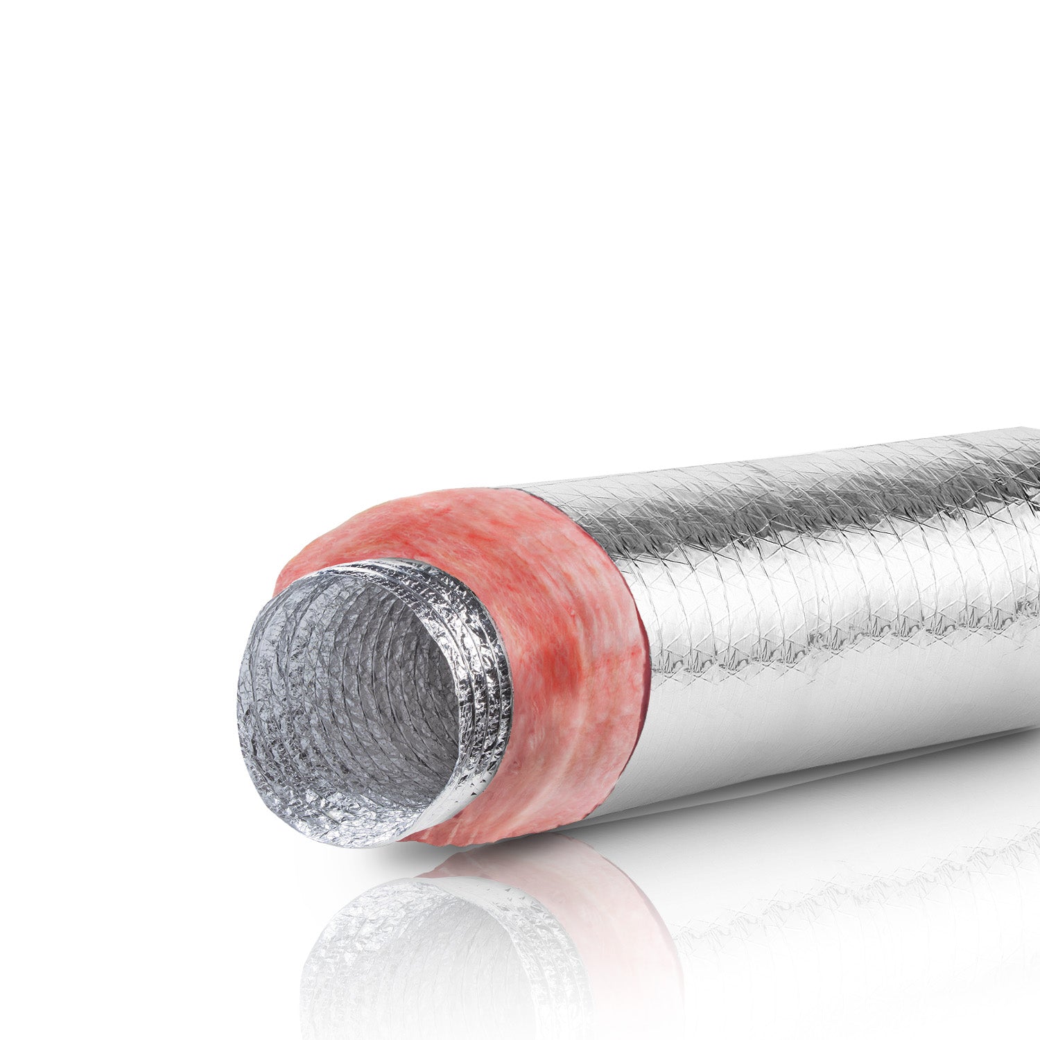 thumbnail image 2 of QuietFlex R6 Insulated Flexible Duct – 9 Inch X 25 Foot – Silver/Grey – For HVAC 2 of 3