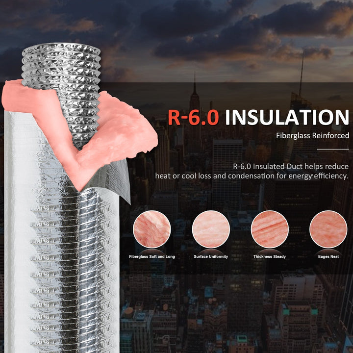 10 insulated flexible duct